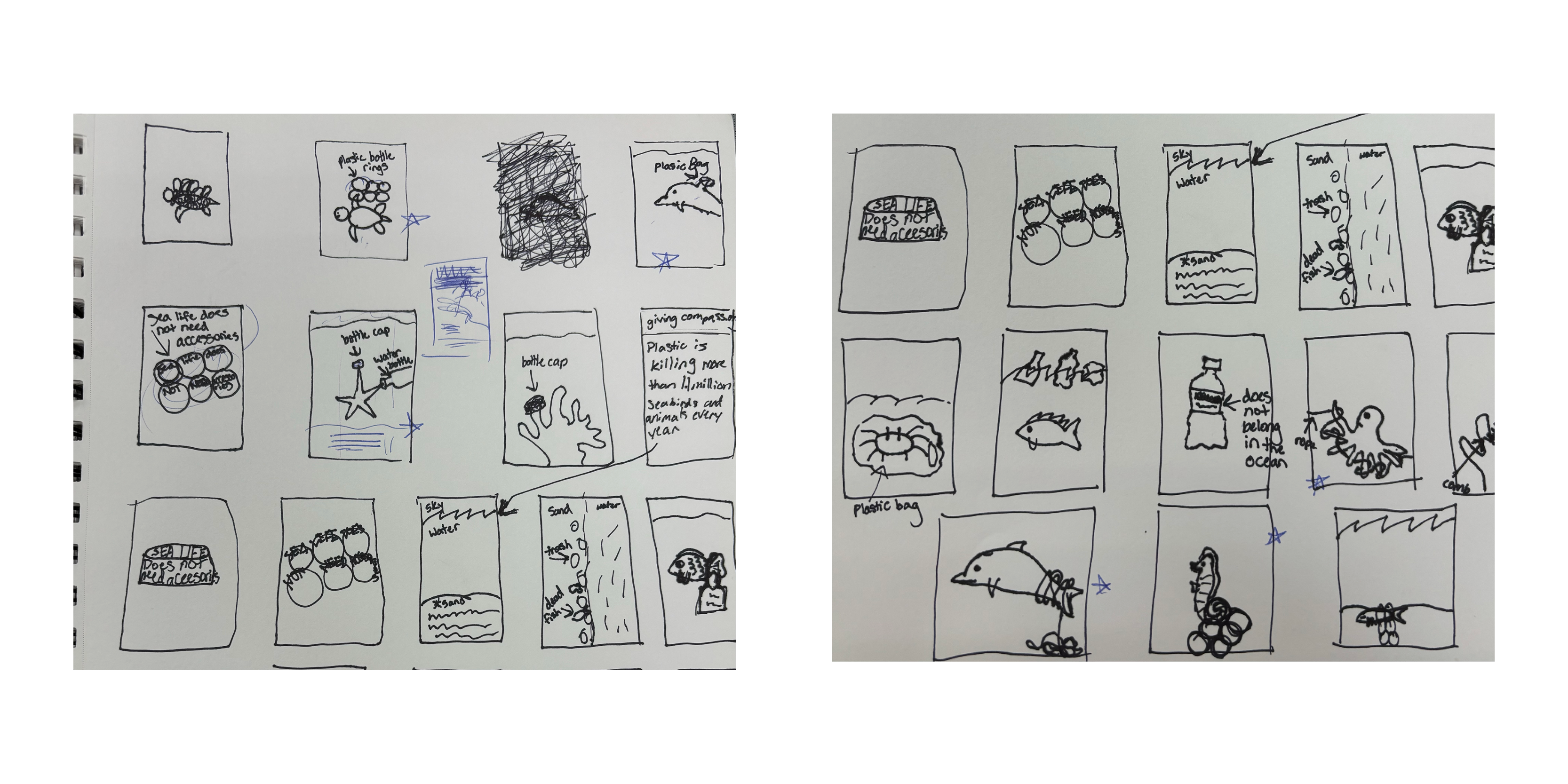 Thumbnails when starting the creation of the posters